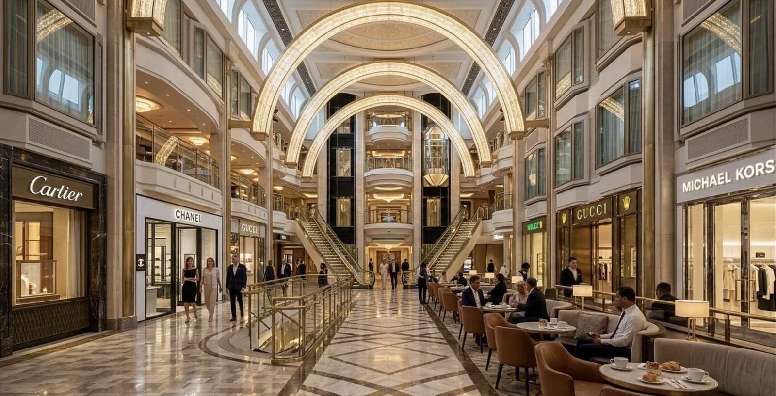 Duty-Free Luxury Shopping Promenade