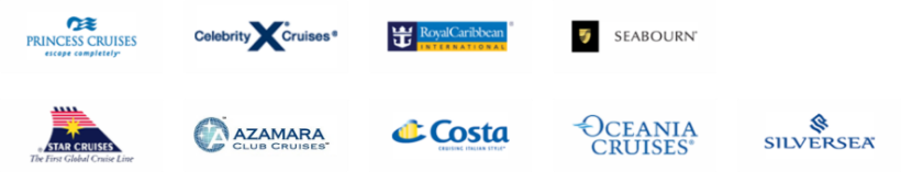 Global Cruise Line Partners - Princess Cruises, Celebrity Cruises, Royal Caribbean, Seabourn, Star Cruises, Azamara, Costa, Oceania, Silversea